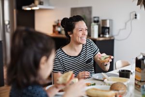 woman eating as part of the 16:8 diet