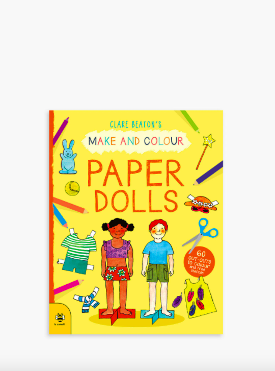 Make & Colour Paper Dolls Children's Book