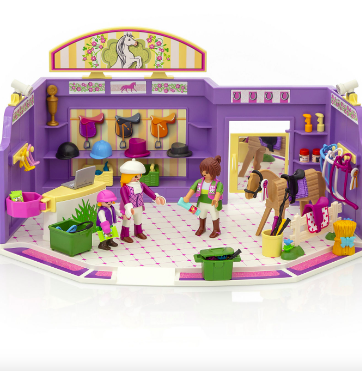 Pretend horse tack shop toy for five year olds