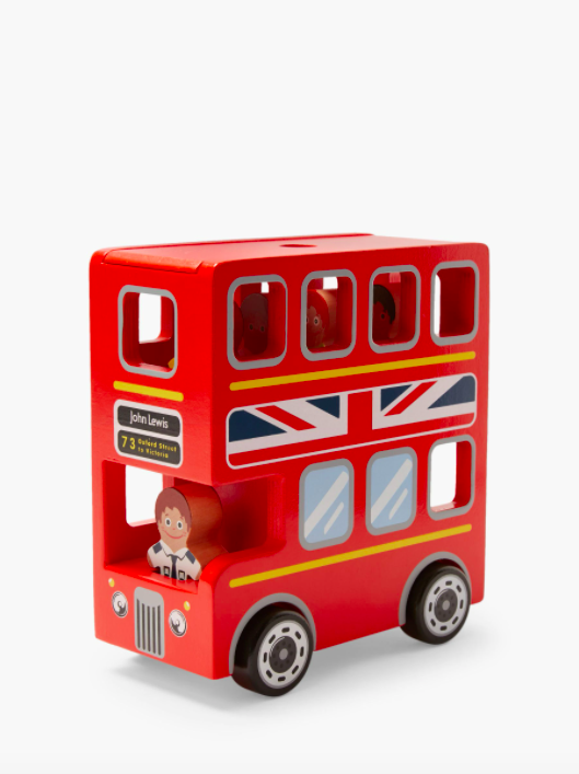 Wooden London Double Decker Bus