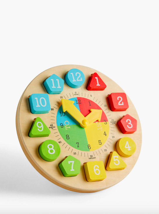Wooden Teaching Clock
