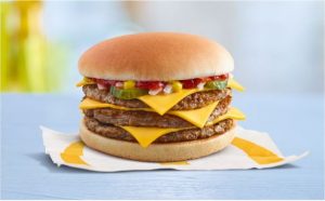 McDonald's triple cheeseburger