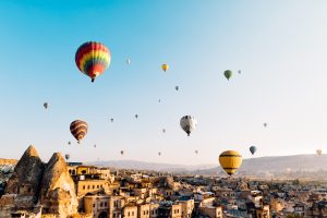 hot air ballons in turkey, which is not one of the countries on the self isolation list