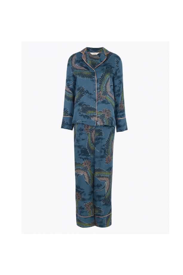 crane print pyjamas