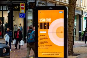 'High' tier localised lockdown sign