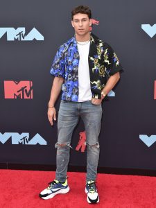 Joey Essex poses on the red carpet