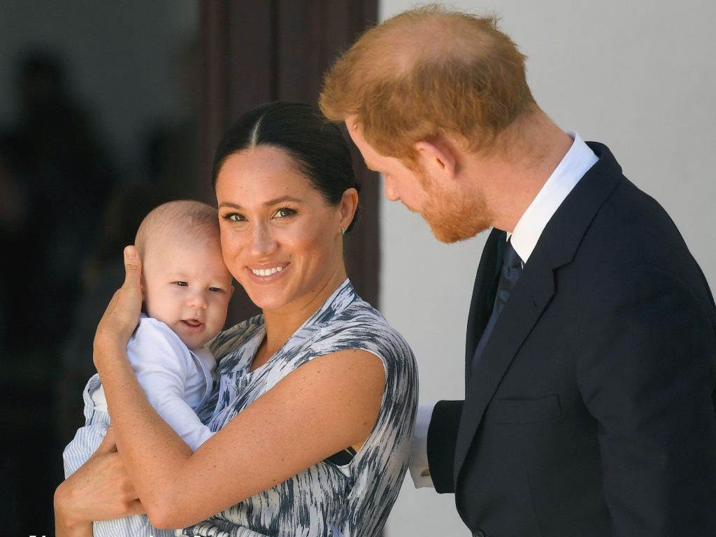 Meghan Markle and Prince Harry with Archie
