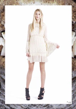 Topshop's Christopher Kane collection launches today! - Nude chiffon dress - 1