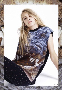 Topshop's Christopher Kane collection launches today! - Alligator print tee - 1