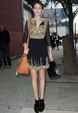 Alexa Chung's fashionable life! - Alexa Chung in Marchesa - 15