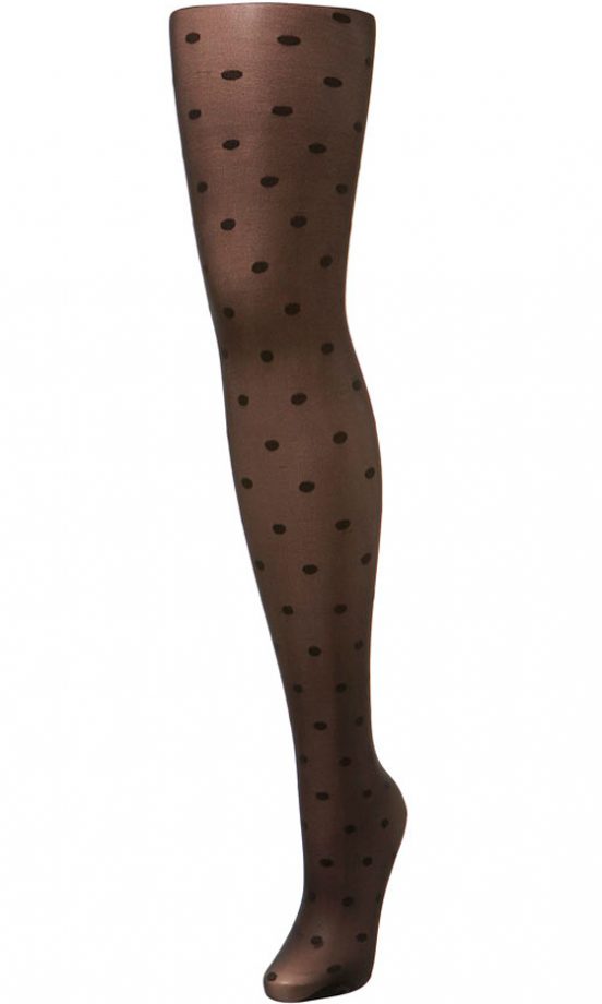 Miss Selfridge Black Sheer Small Spot Tights, £12