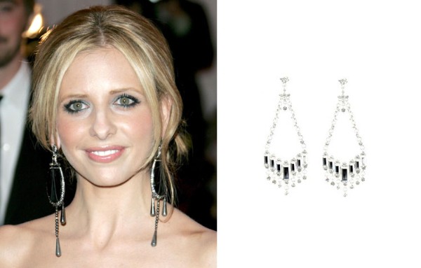Trendspotter: Chandelier Earrings - Sarah Michelle Geller
