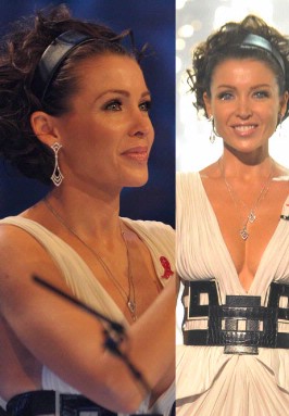 Dannii Minogue's Hot X Factor Hairstyles - Loose Curls And Alice Band - 1