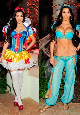 Celebrities Do Halloween Dress-Up - Kim Kardashian - 9