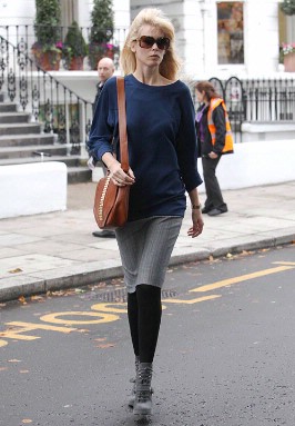 Street Style - Claudia Schiffer in London