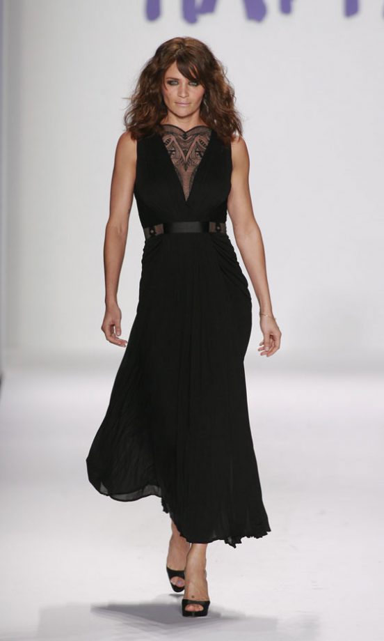 Helena Christensen On The Catwalk At the Fashion For Relief Show At New York Fashion Week 2010