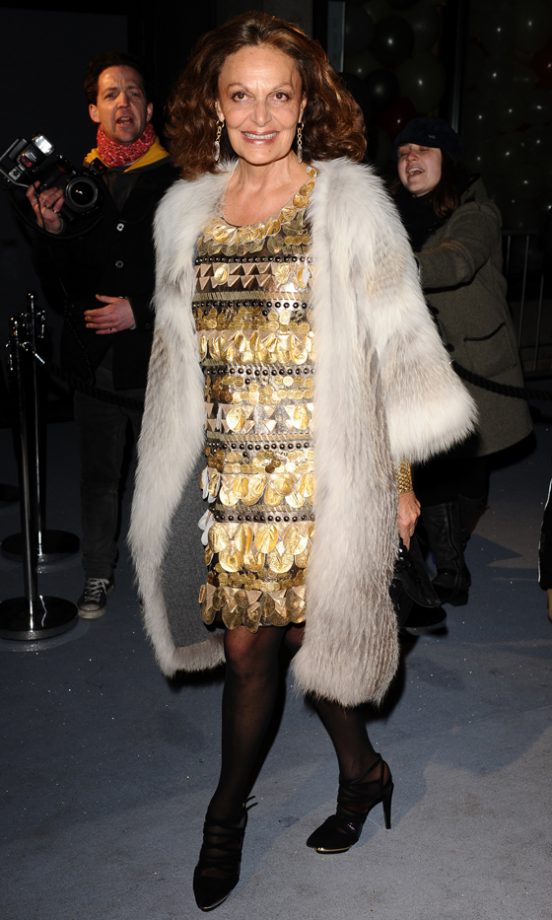 Diane Von Furstenberg At The Love Ball, London Fashion Week 2010