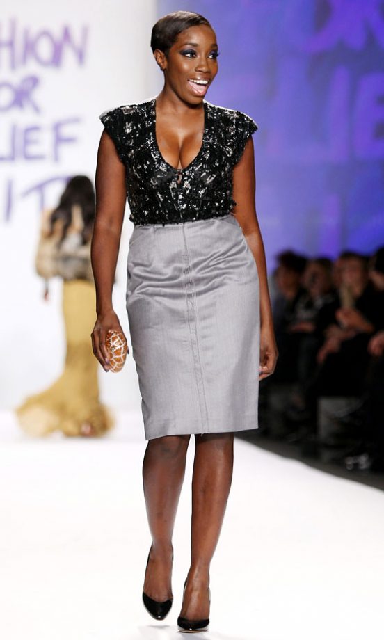 Estelle On The Catwalk At the Fashion For Relief Show At New York Fashion Week 2010