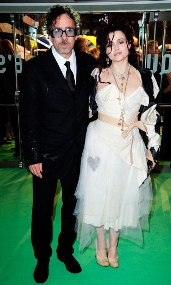 Helena Bonham Carter Wearing Vivienne Westwood With Tim Burton At The Alice In Wonderland Premiere, London 2010