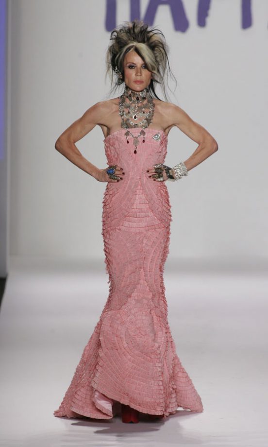 Daphne Guinness On The Catwalk At the Fashion For Relief Show At New York Fashion Week 2010