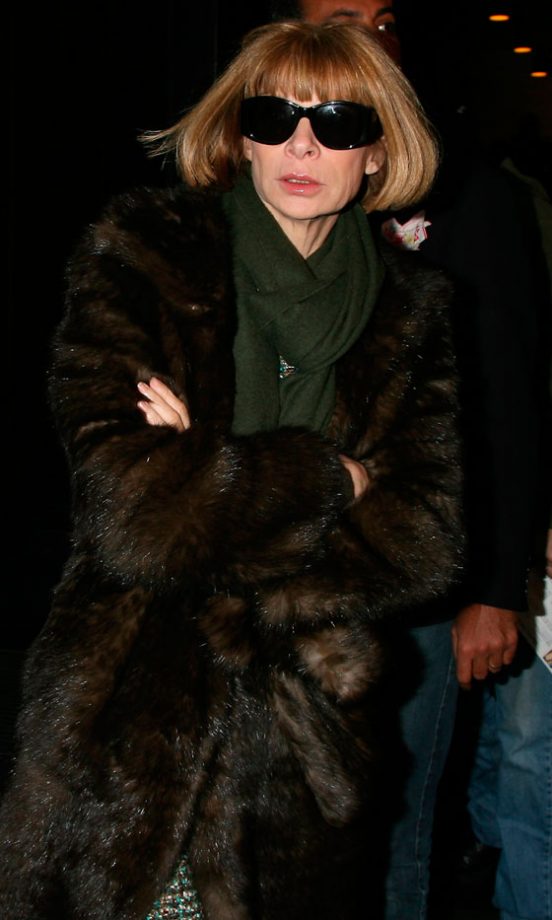 Anna Wintour Arriving At Gwen Stefani's L.A.M.B Autumn/Winter 2010 Show