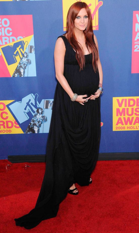 Ashlee Simpson Wearing Alexander McQueen
