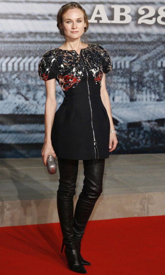 Diane Kruger Wearing A Little Black Dress, January 2010