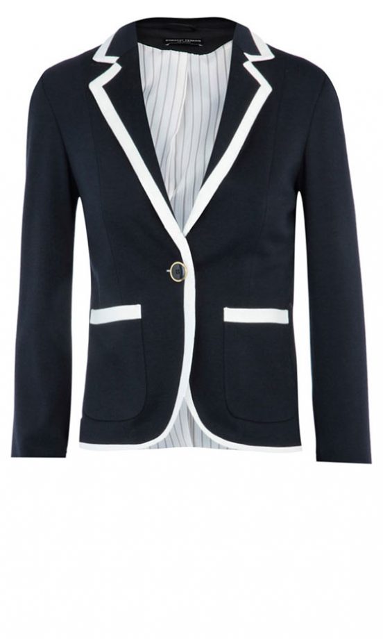 Dorothy Perkins Navy/Cream Preppy Blazer, £40