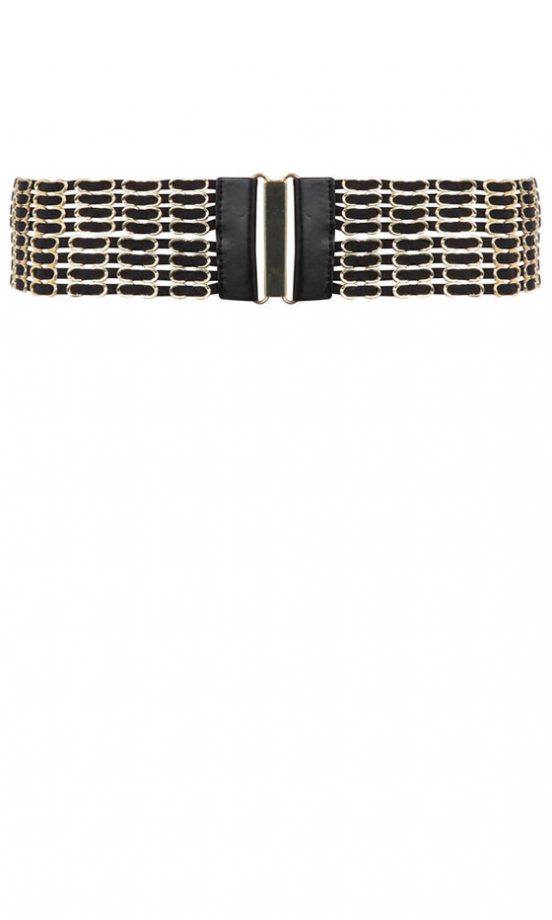 Dorothy Perkins Black Elastic Link Belt, £15