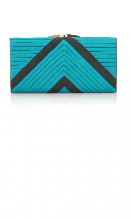 French Connection Silk Stitch Clutch, £80