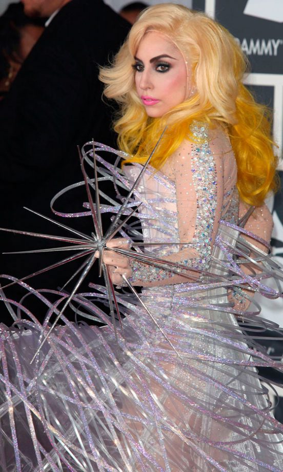 Lady Gaga In Armani At The Grammys 2010