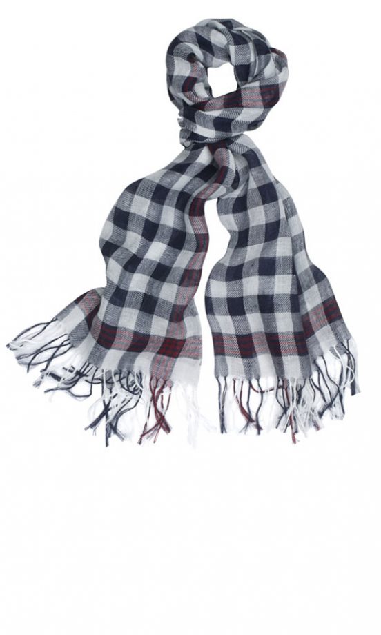 Jigsaw Linen Check Scarf, £45