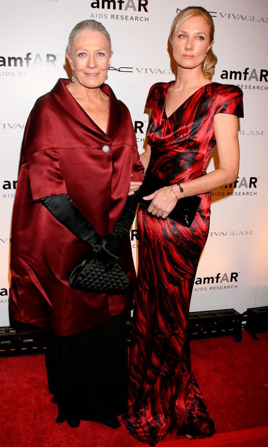 Joely Richardson With Mum Vanessa Redgrave At The AmfAR Annual New York Gala, 2010