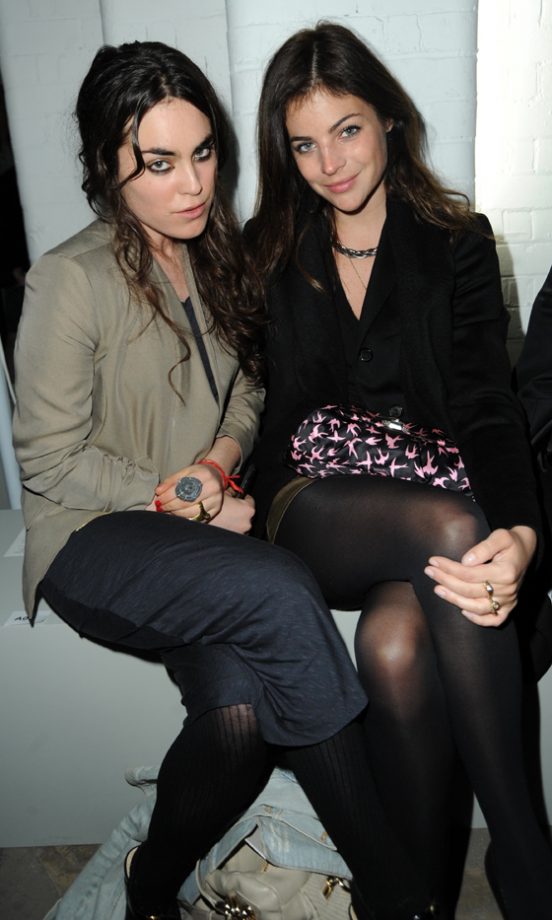 Julia Restoin-Roitfeld And Guest At Topshop Unique's Autumn/Winter 2010 Show, London Fashion Week