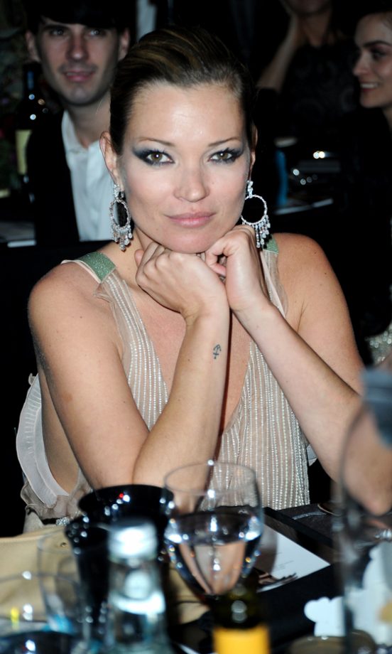 Kate Moss Wearing Statement Earrings At The Love Ball, London Fashion Week 2010
