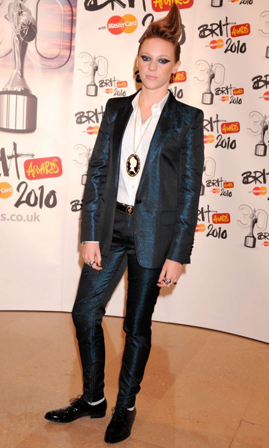 La Roux (Elly Jackson) At The Brit Awards 2010