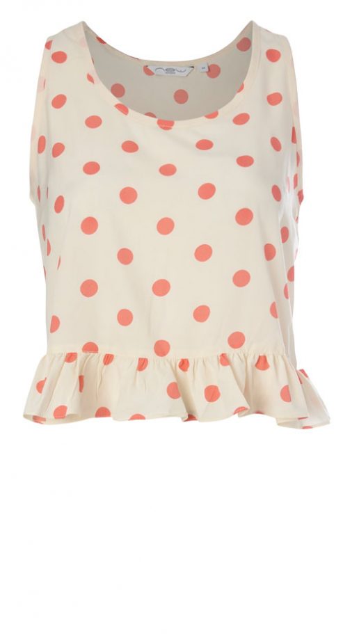 New Look Spot Ruffle Crop Top, £10