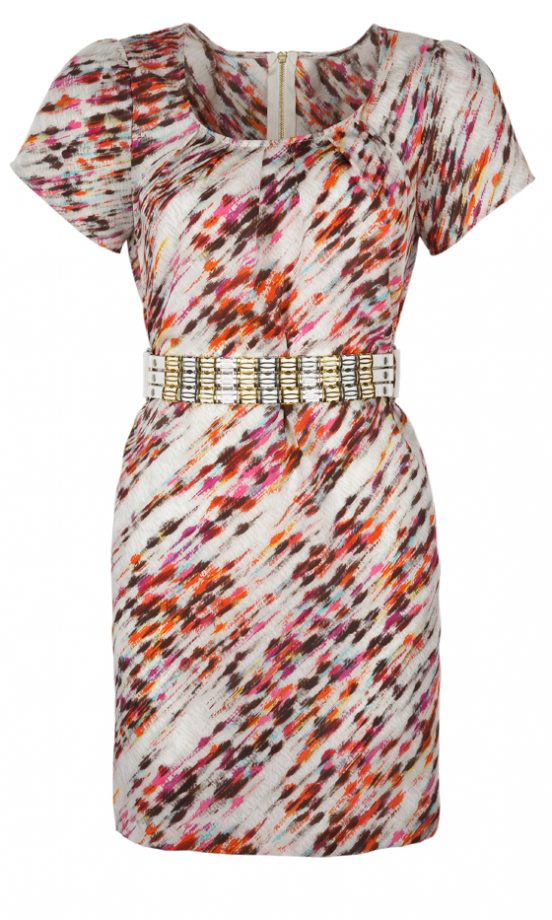 Next Cream Print Dress, £45