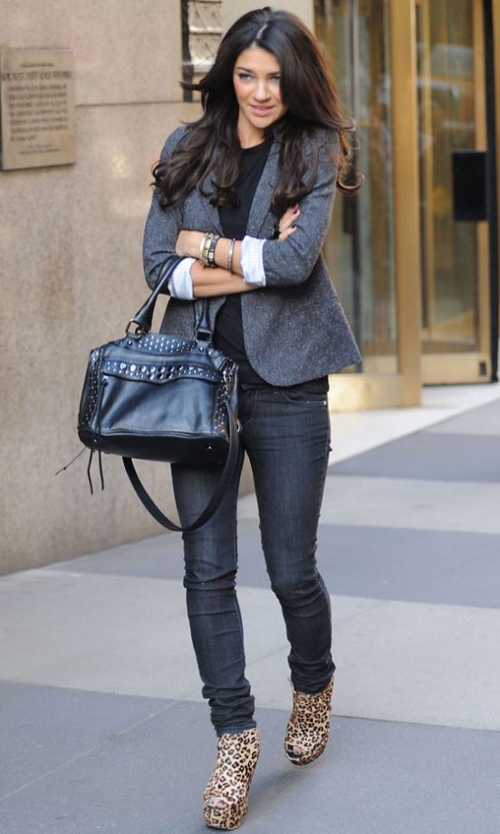 Jessica Szohr Wearing Topshop Ankle Boots, October 2009
