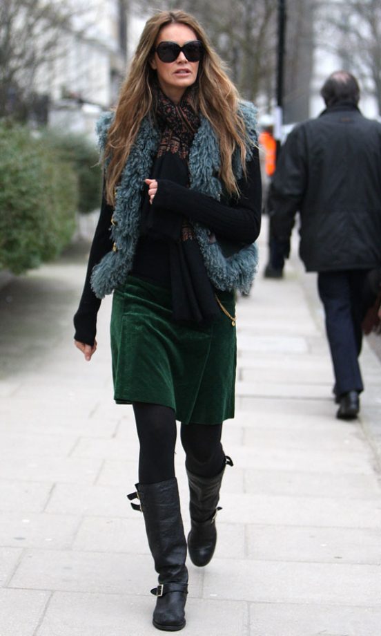 Elle Macpherson On The School Run, January 2010
