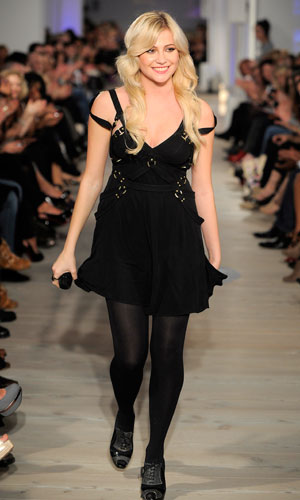 Pixie Lott performs on the catwalk at The LOOK Show - the high street fashion show during London Fashion Week 2010