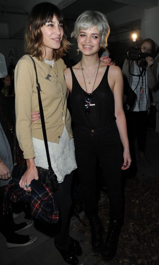 Alexa Chung And Pixie Geldof At Topshop Unique's Autumn/Winter 2010 Show, London Fashion Week
