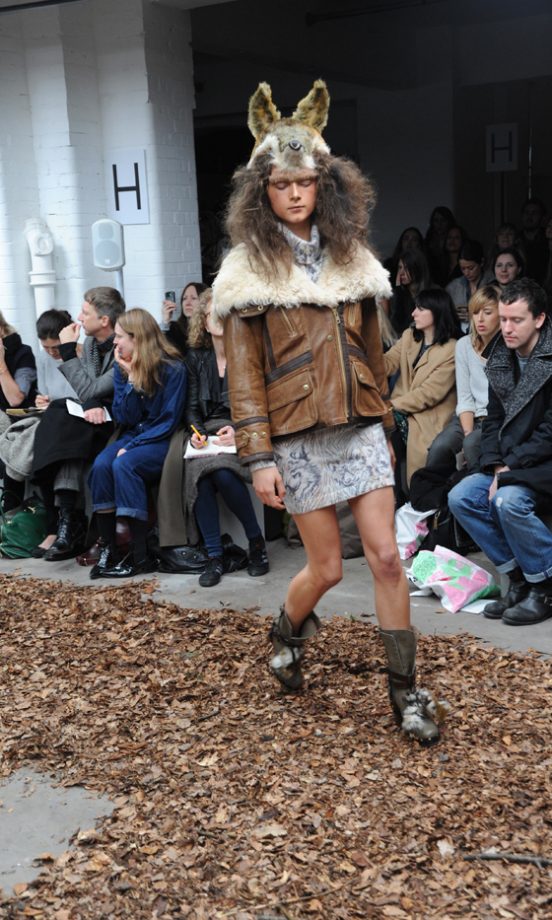 Model At Topshop Unique's Autumn/Winter 2010 Show, London Fashion Week