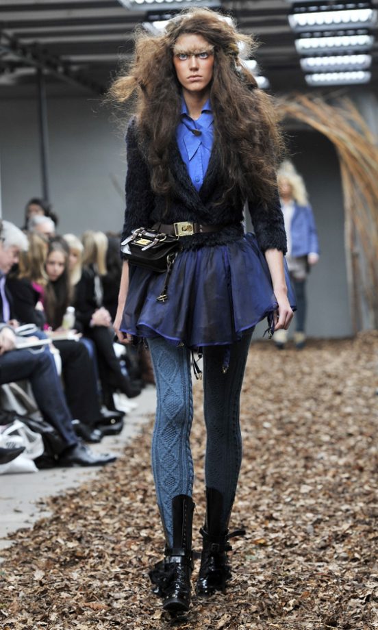 Model At Topshop Unique's Autumn/Winter 2010 Show, London Fashion Week