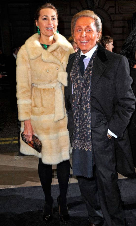 Yasmin Le Bon And Designer Valentino At The Premiere Of A Single Man