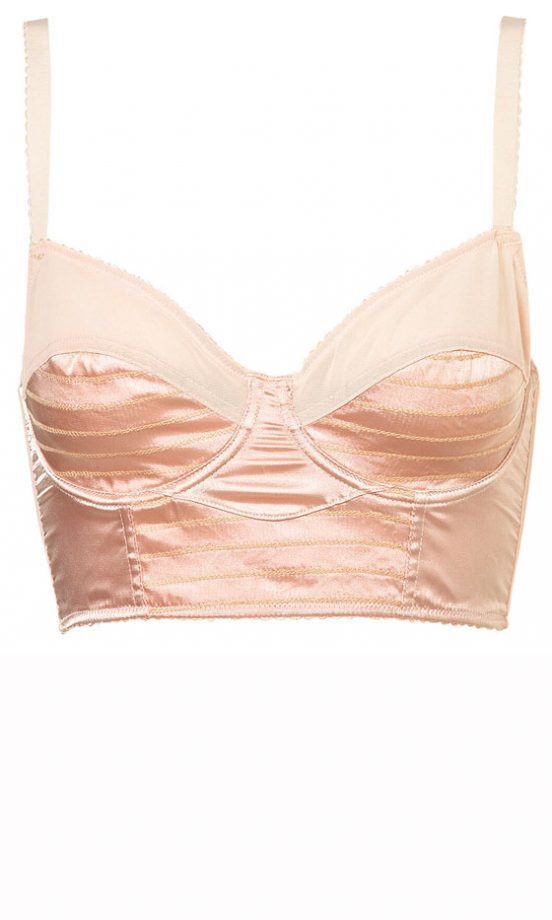 Topshop Seamed Satin Bralet, £25