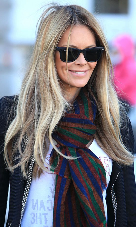 Elle Macpherson Sporting A Sunkissed Hairstyle On The School Run, March 2010