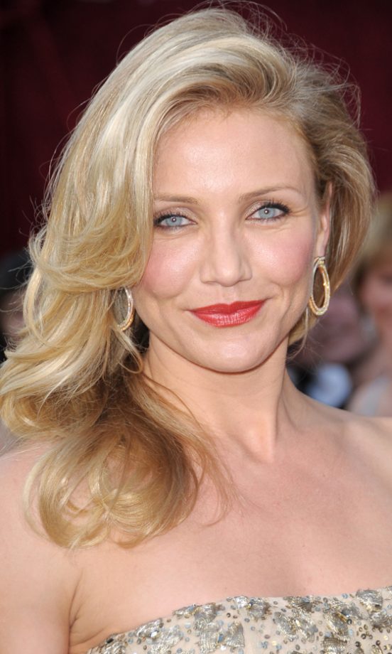 Cameron Diaz's Super-Sleek Sunkissed Hairstyle At The Oscars, March 2010