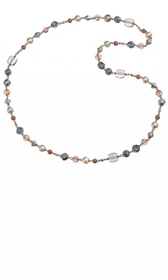 Dorothy Perkins Linked Bead Rope Necklace, £10