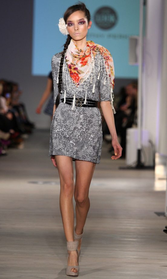 The LOOK Show S/S10: Dorothy Perkins Grey Slinky Lace Dress, £28